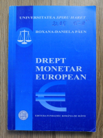 Roxana Daniela Paun - Drept monetar european