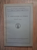 Anticariat: Alexandru Marcu - V. Alecsandri si Italia (1927)