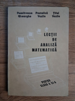 Anticariat: Dumitreasa Gheorghe - Lectii de analiza matematica pentru clasa a XI-a