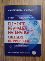 I. Duda - Elemente de analiza matematica. Culegere de probleme