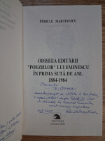 Anticariat: Pericle Martinescu - Odiseea editarii 