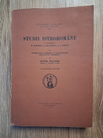 Sextil Puscariu - Studii istroromane, volumul 2. Introducere, gramatica, caracterizarea dialectului istroroman (1926)