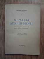 Anticariat: Simion Mehedinti - Rumania and her people. An essay in physical and human geography (1939)