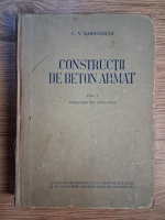 Anticariat: C. V. Sahovschi - Constructii de beton armat, editia a VII-a