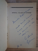 Anticariat: Cristian Tudor Popescu - Imperiul oglinzilor strambe (cu autograful autorului pentru Zigu Ornea)