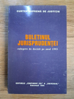 Anticariat: Curtea Suprema de Justitie. Buletinul jurisprudentei. Culegere de decizii pe anul 1993