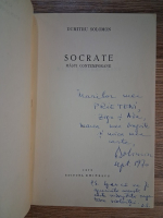 Anticariat: Dumitru Solomon - Socrate. Masti contemporane (cu autograful autorului din partea lui Zigu Ornea)