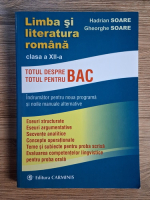 Hadrian Soare - Limba si literatura romana, clasa a XII-a. Totul despre BAC