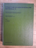 Anticariat: L. Cervinka - Structures of non-crystalline material (volumul 6)