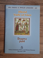 Sfantul Vasile cel Mare. Despre post