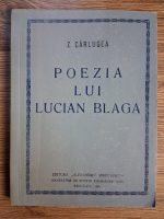 Anticariat: Zenovie Carlugea - Poezia lui Lucian Blaga