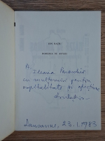 Ion Ratiu - Romania de astazi, comunism sau independenta? (cu autograful autorului)