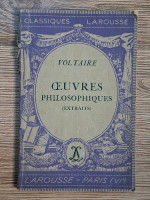 Anticariat: Voltaire - Oeuvres philosophiques (extraita, 1934)