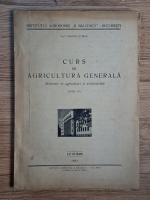 Anticariat: Stefan Dimancea - Curs de agricultura generala. Sistemele de agricultura si asolamentele
