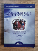 Dekany Alexandru Tiberiu, Chomiuc Artur - Culegere de texte, note si comentarii. Editate in publicatia 