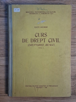 Anticariat: Fekete Gheorghe - Curs de drept civil. Drepturile reale (volumul 1)