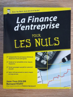Jean Yves Eglem - La finance d'entreprise pour Les Nuls
