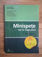Mihail Udroiu - Minispete, volumul 3. Drept penal (editia a II-a)