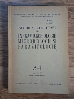 Studii si cercetari de inframicrobiologie, microbiologie si parazitologie, nr. 3-4, anul V, iulie-decembrie 1954 Anticariat: Studii si cercetari de inframicrobiologie, microbiologie si parazitologie, nr. 3-4, anul V, iulie-decembrie 1954