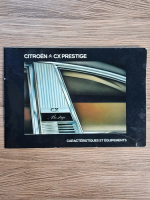 Anticariat: Citroen CX Prestige. Caracterisques et equipements