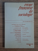 Revue francaise de sociologie, nr. XXVII-3, juillet-septembre 1986