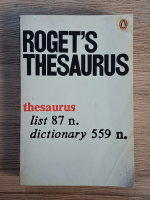 Anticariat: Roget's thesaurus list 87 n. dictionary 559 n.