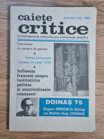 Caiete critice, nr. 3-4 (112-113), anul 1997