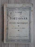 B. Marian - Dictionar de citate romanesti (1923)