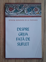 Bonifatie de la Teofania - Despre grija fata de suflet