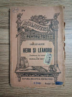 Franz Grillparzer - Hero si Leandru (1930)