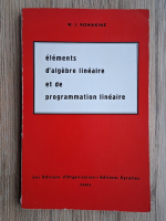 M. I. Romakine - Elemets d'algebre lineaire et de programmation lineaire