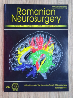 Revista Romanian Neurosurgery, volume XXI, nr. 1, 2014 january-march
