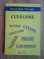 Stanciu Radu Gheorghe - Culegere. Maxime, citate, cugetari, parodii, paradoxuri, calomnii