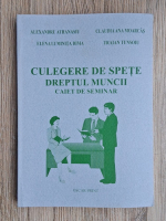Alexandru Athanasiu - Culegere de spete. Dreptul muncii. Caiet de seminar