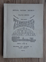 Dolphi Drimer - Tehnologia materialelor si masini-unelte, partea a II-a. Prelucrari prin aschiere si masini-unelte