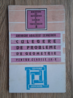 Gheorghe Adalbert Schneider - Culegere de probleme de geometrie pentru clasele IX-X 