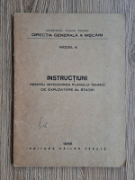 Instructiuni pentru intocmirea planului tehnic de exploatare a statiei