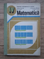 Petruta Gazdaru - Matematica. Manual pentru clasa a IV-a (1993)
