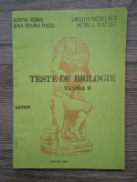 Iudita Kohn - Teste de biologie (volumul 3)