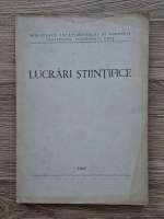 Lucrari stiintifice (1960)