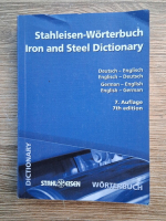 Stahleisen-Worterbuch. Iron and steel Dictionary. German-english and english-german