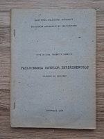 Valentin Sgarciu - Prelucrarea datelor experimentale. Culegere de probleme