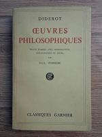 Denis Diderot - Oeuvres philosophiques