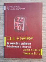 Anticariat: Maria Ghinea, Vlad Frasineanu - Cu rucsacul pe la olimpiade. Culegere de exercitii si probleme de la olimpiade si concursuri, clasa a III-a si clasa a IV-a