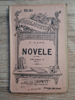 N. Gane - Novele (volumul 2, 1908)