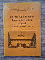 Camelia Budisteanu - Teste si comentarii de limba si literatura engleza pentru bacalaureat si admitere