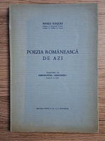 Mario Roques - Poezia romaneasca de azi (1944)
