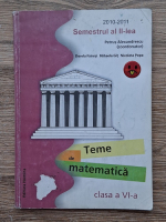 Petrus Alexandrescu - Teme de matematica, clasa a VI-a, partea a II-a