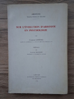 Aristote - Sur l'evolution d'Aristote en psychologie