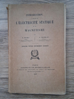 E. Bichat - Introduction a l'etude de l'electricite statique et du magnetisme (1907)